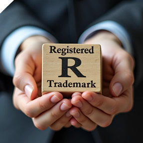 Trademark registration and brand protection concept